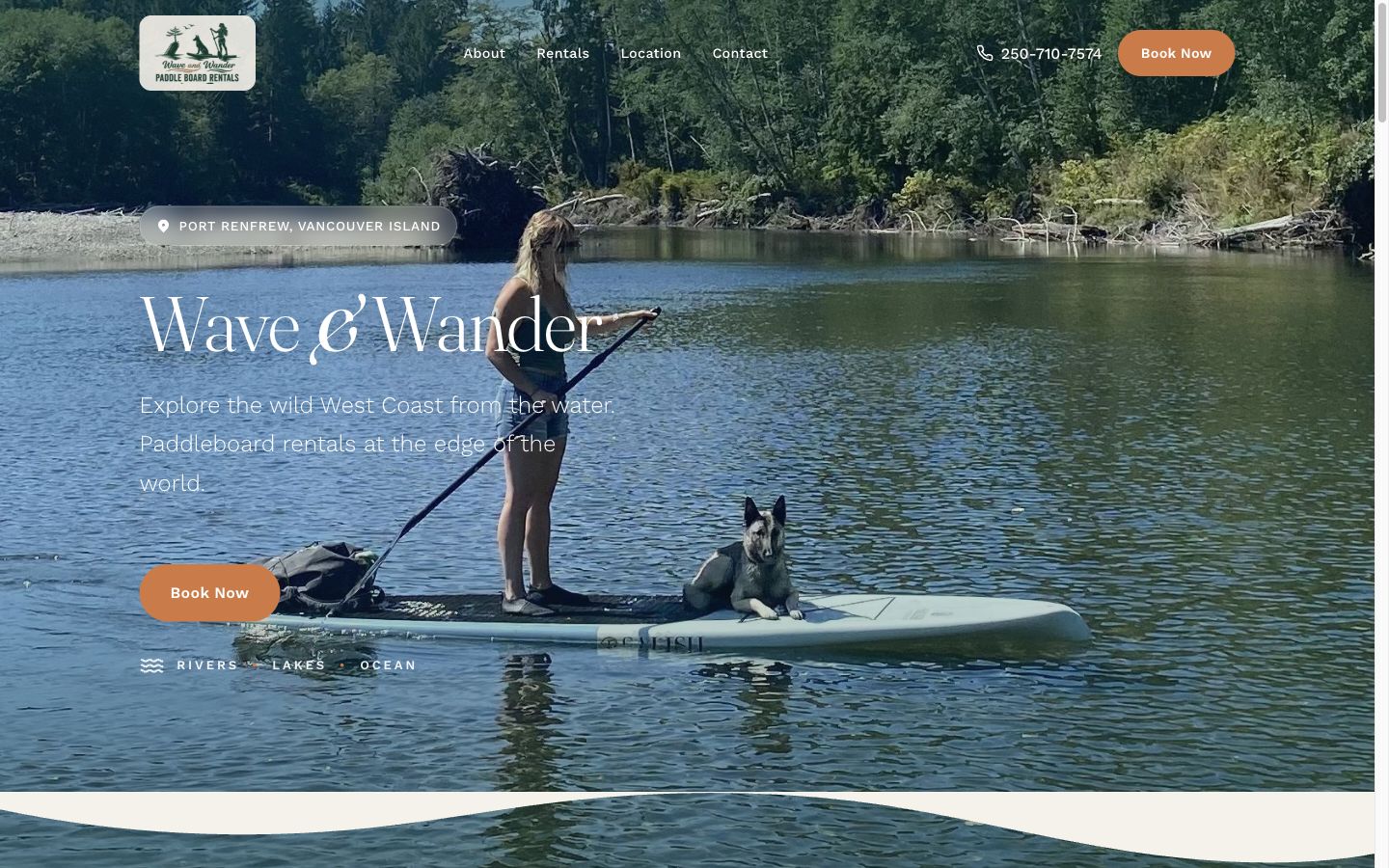 Wave and Wander — the live site